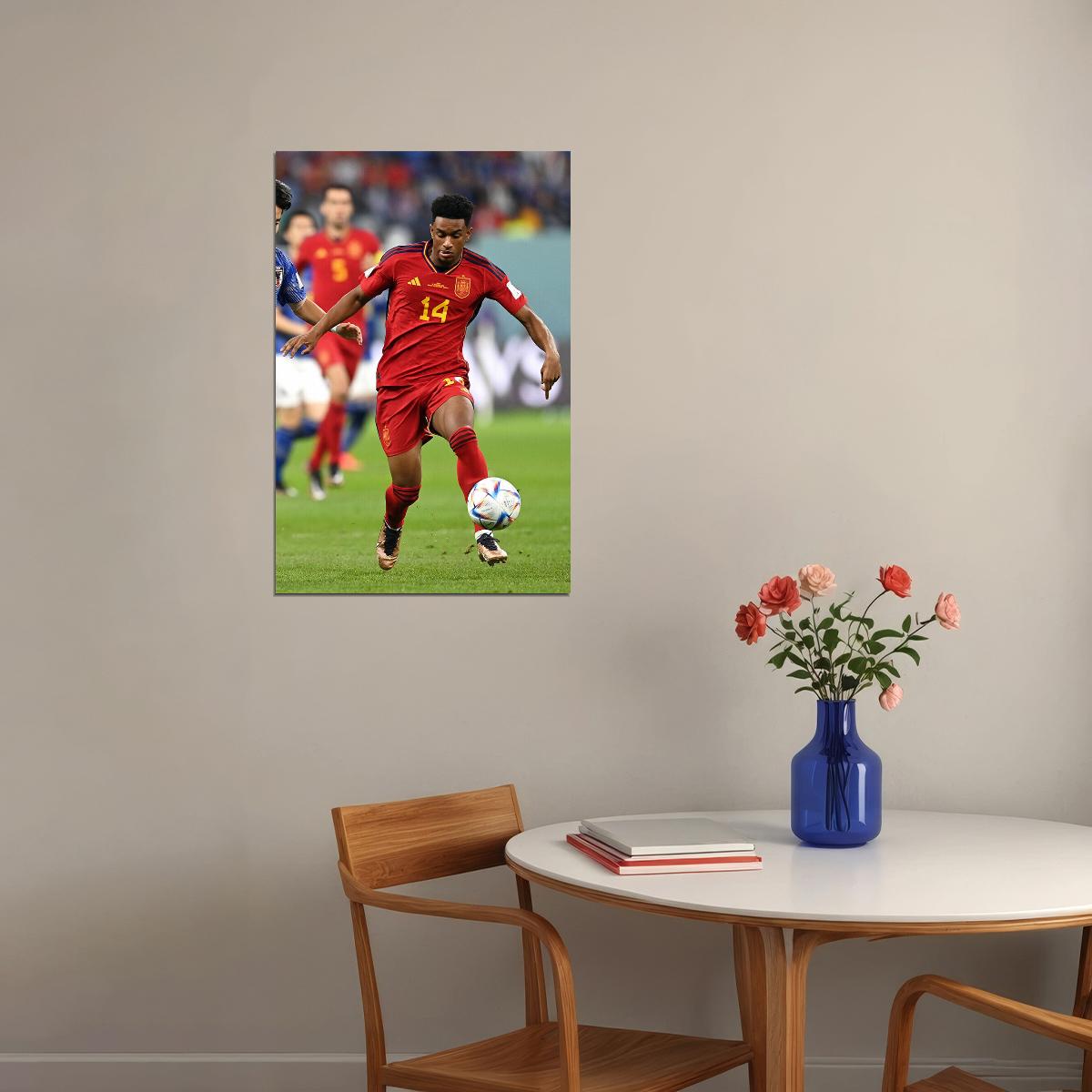 Alejandro Balde Spain National Team World Cup Poster Wall Art Print Home Wall Decor - xonomax