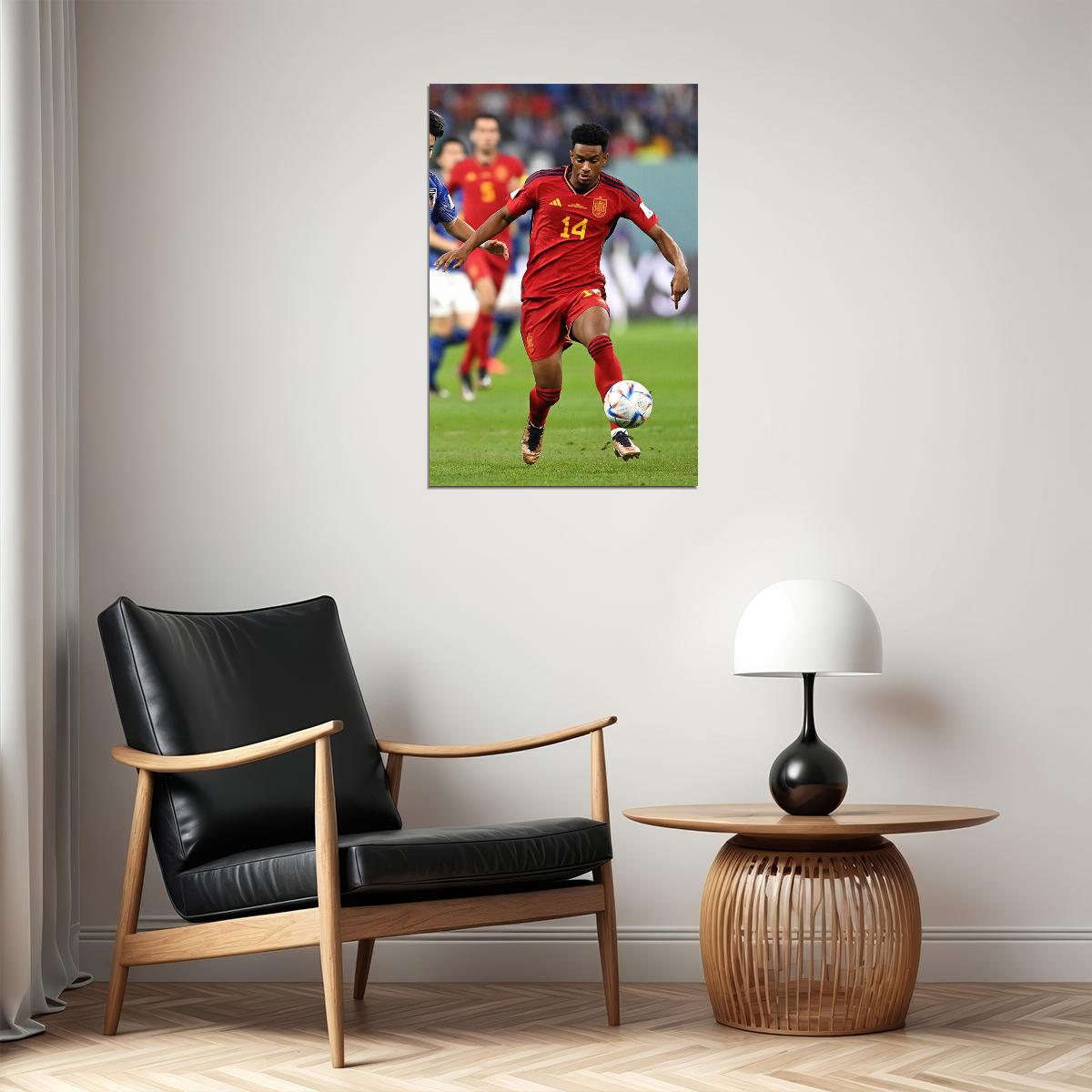 Alejandro Balde Spain National Team World Cup Poster Wall Art Print Home Wall Decor - xonomax