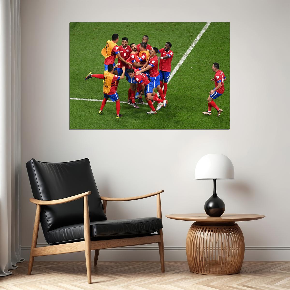 Costa Rica National Football Team World Cup Poster Wall Art Print Home Wall Decor - xonomax