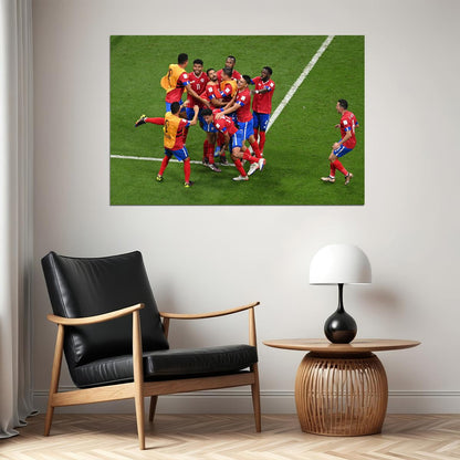 Costa Rica National Football Team World Cup Poster Wall Art Print Home Wall Decor - xonomax