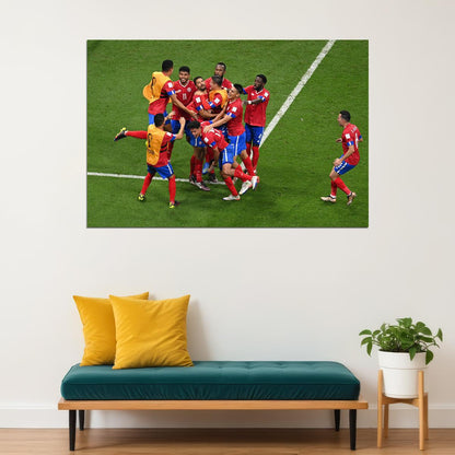 Costa Rica National Football Team World Cup Poster Wall Art Print Home Wall Decor - xonomax