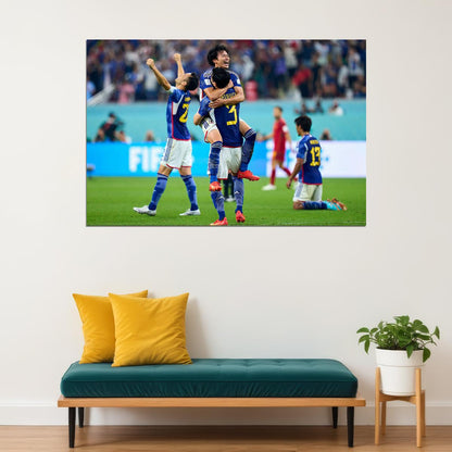 Japan National Football Team World Cup Fans Poster Wall Art Print Home Wall Decor - xonomax
