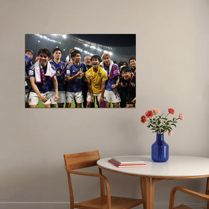 Japan National Football Team World Cup Poster Wall Art Print Home Wall Decor - xonomax