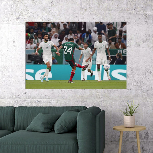 Luis Chavez Goal Mexico National Team World Cup Poster Wall Art Print Home Wall Decor - xonomax