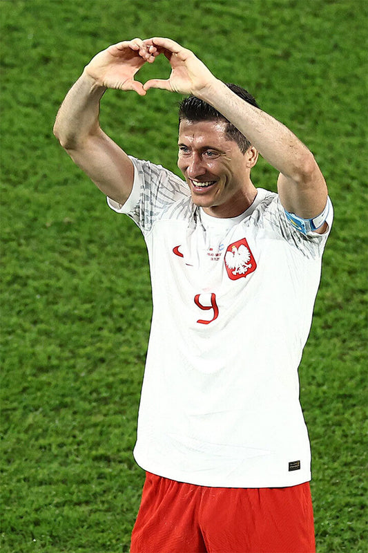 Robert Lewandowski Poland National Team World Cup Poster Wall Art Print Home Wall Decor