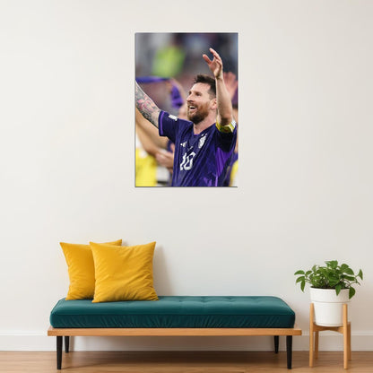 Lionel Messi Argentina National Team World Cup Poster Wall Art Print Home Wall Decor - xonomax