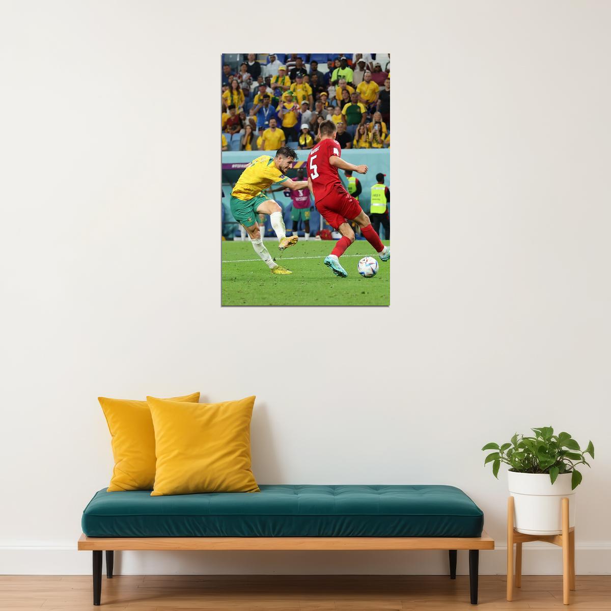 Mathew Leckie Goal Australia World Cup Poster Wall Art Print Home Wall Decor - xonomax