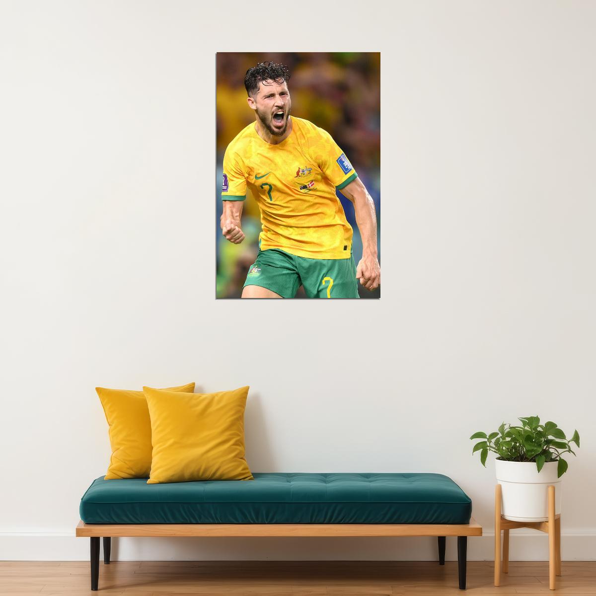 Mathew Leckie Goal Celebratiıon Australia World Cup Poster Wall Art Print Home Wall Decor - xonomax