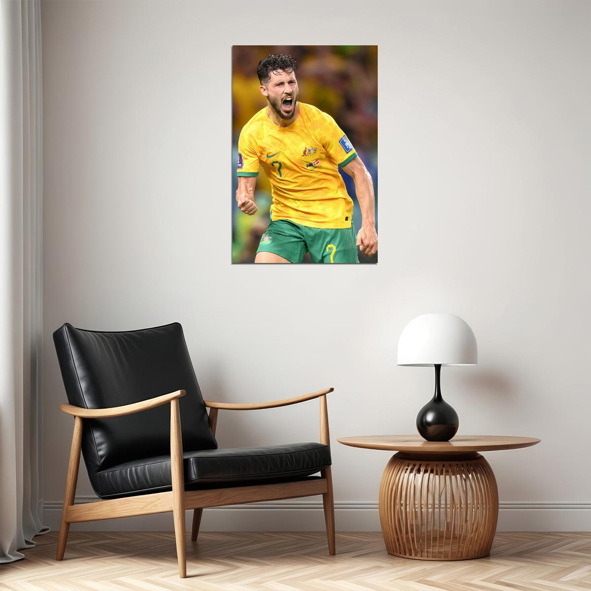 Mathew Leckie Goal Celebratiıon Australia World Cup Poster Wall Art Print Home Wall Decor - xonomax