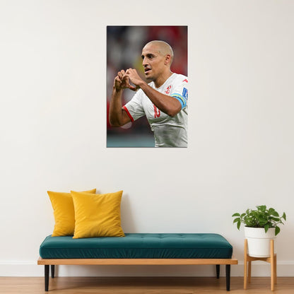 Wahbi Khazri Goal Celebration Tunisia World Cup Poster Wall Art Print Home Wall Decor - xonomax