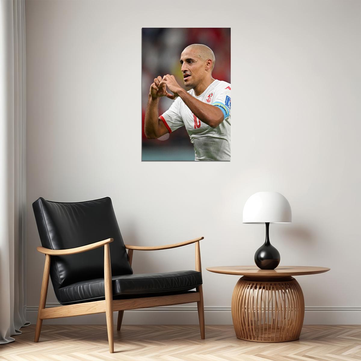 Wahbi Khazri Goal Celebration Tunisia World Cup Poster Wall Art Print Home Wall Decor - xonomax