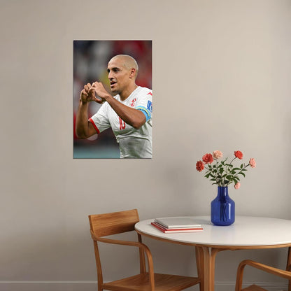 Wahbi Khazri Goal Celebration Tunisia World Cup Poster Wall Art Print Home Wall Decor - xonomax