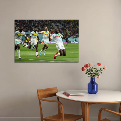 Kalidou Koulibaly Goal Celebration Senegal World Cup Poster Wall Art Print Home Wall Decor - xonomax