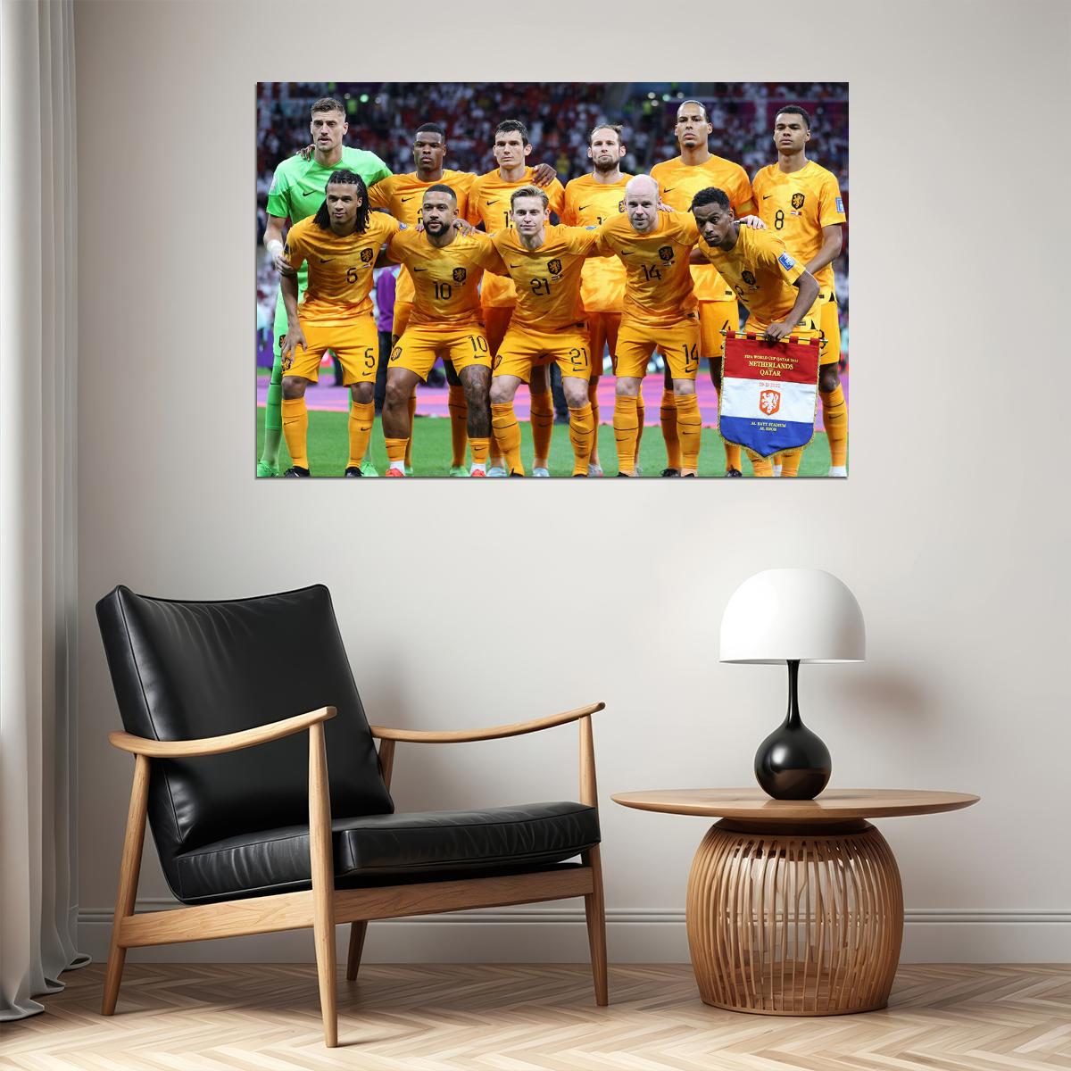 Netherlands National Football Team World Cup Poster Wall Art Print Home Wall Decor - xonomax