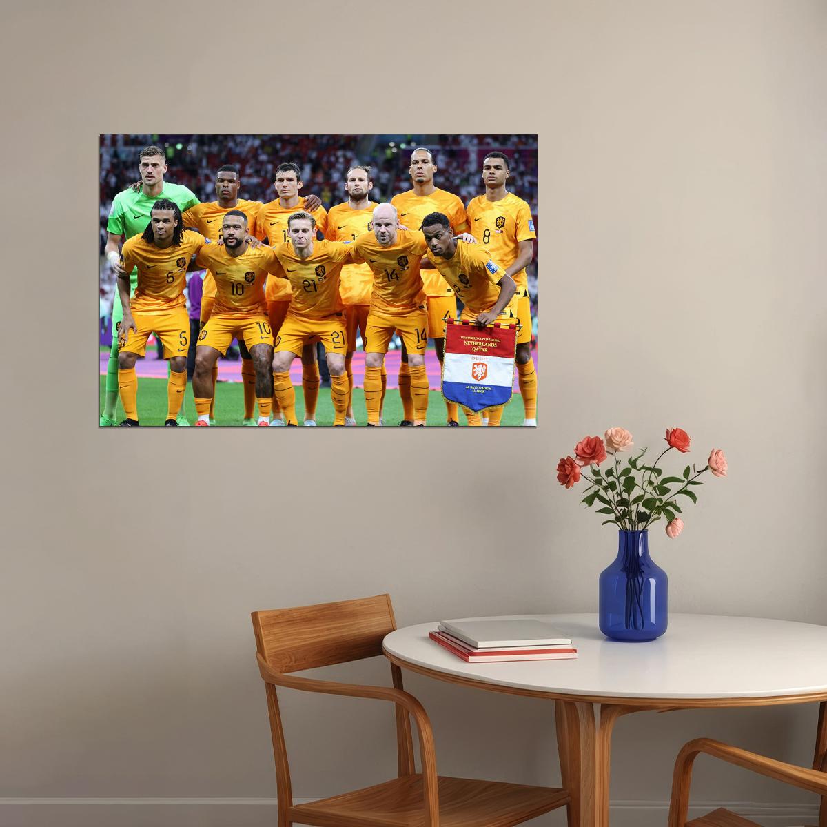 Netherlands National Football Team World Cup Poster Wall Art Print Home Wall Decor - xonomax