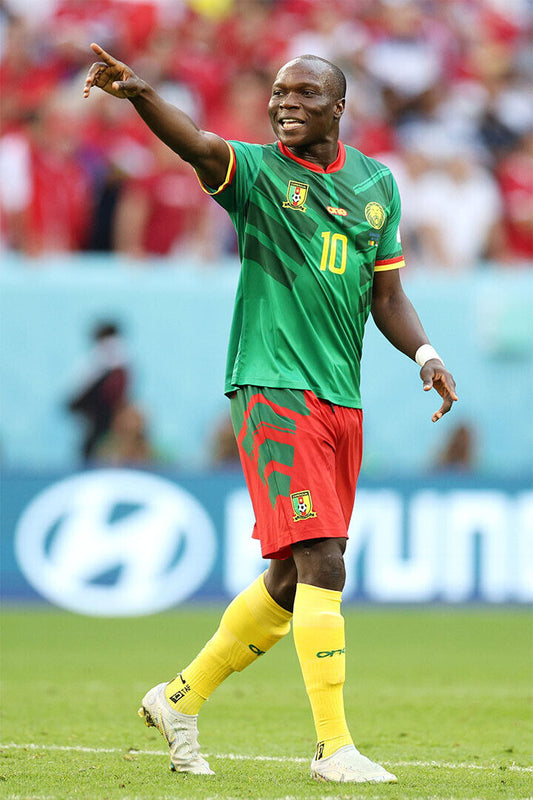 Vincent Aboubakar Goal Celebration Cameroon World Cup Poster Wall Art Print Home Wall Decor - xonomax