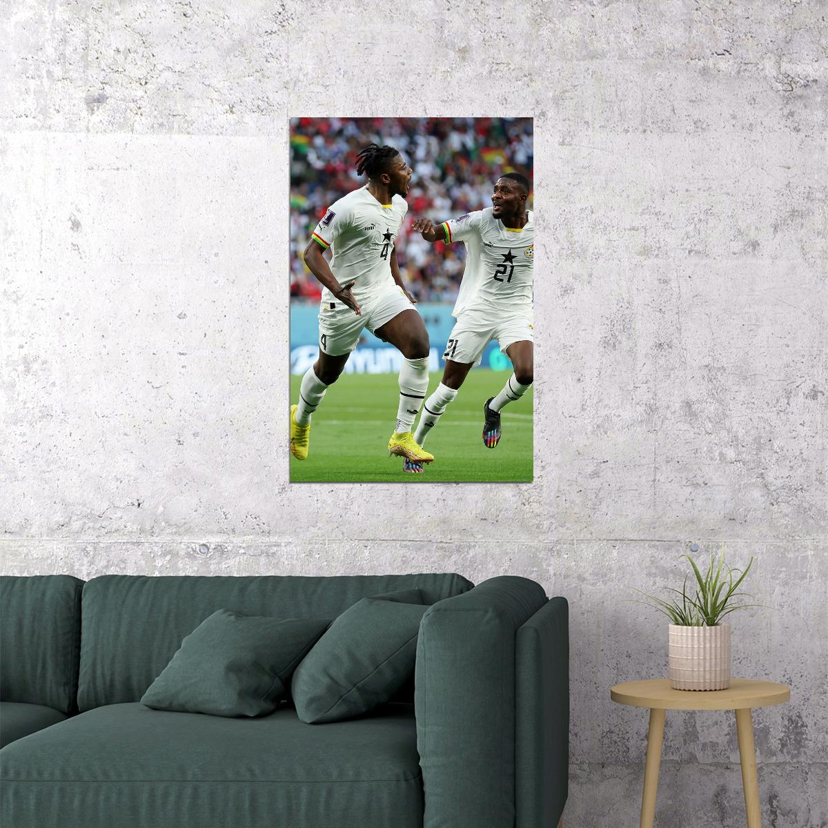 Mohammed Salisu Ghana National Team World Cup Poster Wall Art Print Home Wall Decor - xonomax
