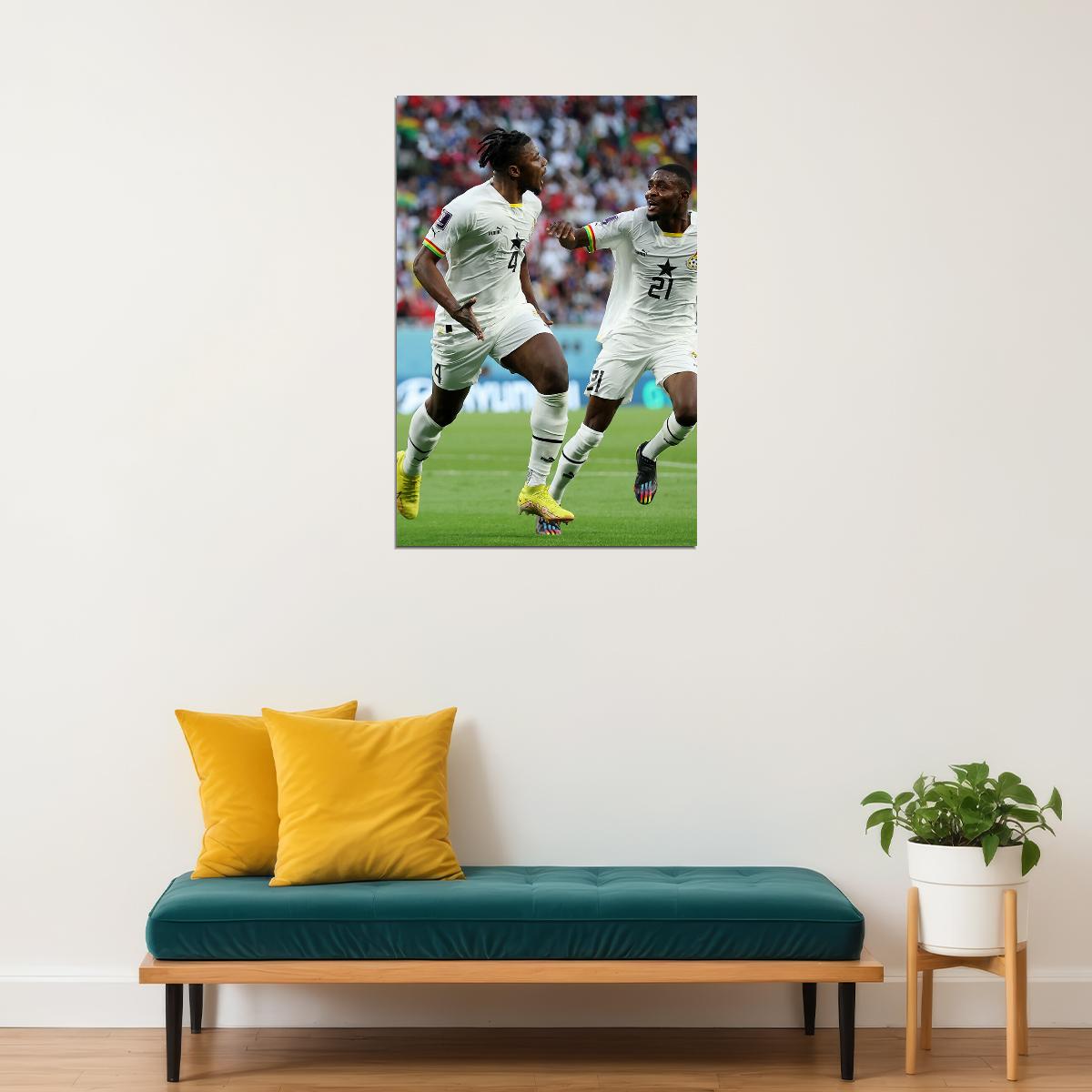 Mohammed Salisu Ghana National Team World Cup Poster Wall Art Print Home Wall Decor - xonomax