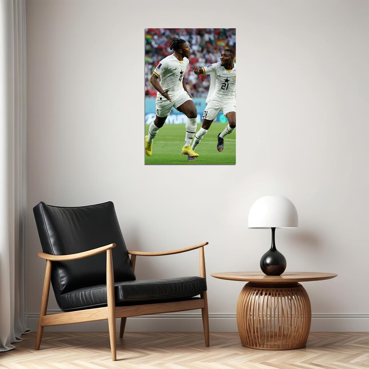 Mohammed Salisu Ghana National Team World Cup Poster Wall Art Print Home Wall Decor - xonomax