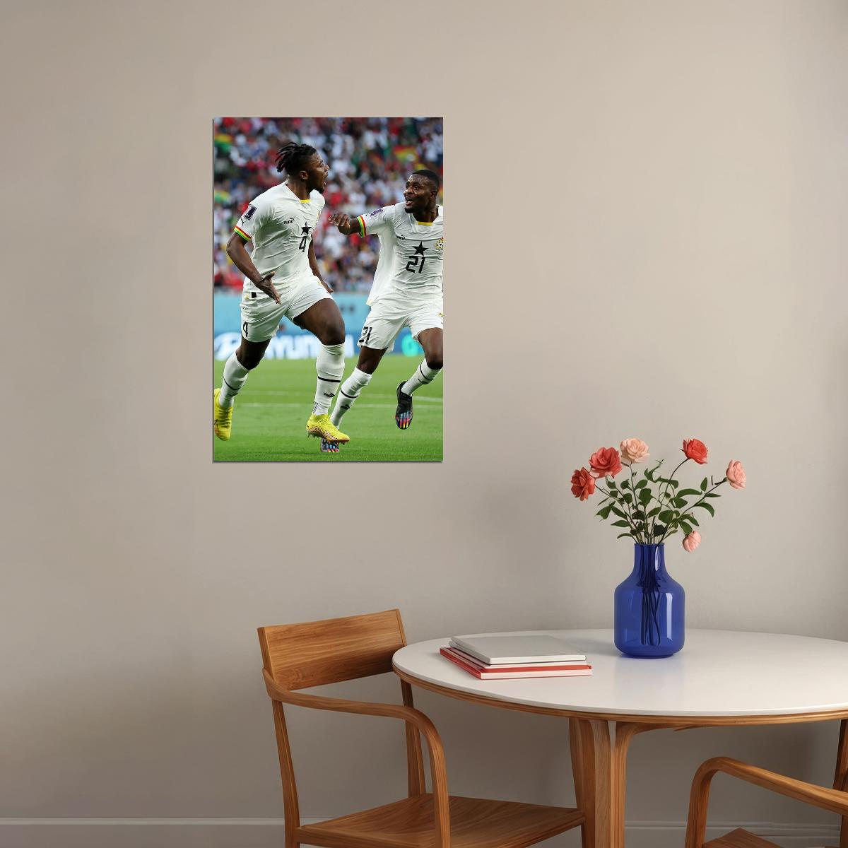Mohammed Salisu Ghana National Team World Cup Poster Wall Art Print Home Wall Decor - xonomax