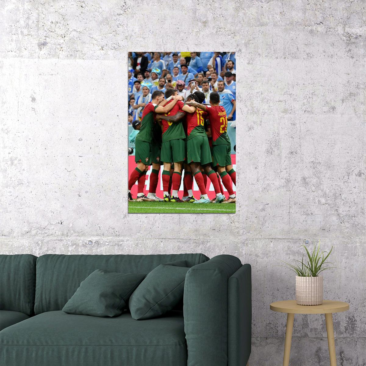 Portugal National Football Team World Cup Poster Wall Art Print Home Wall Decor - xonomax
