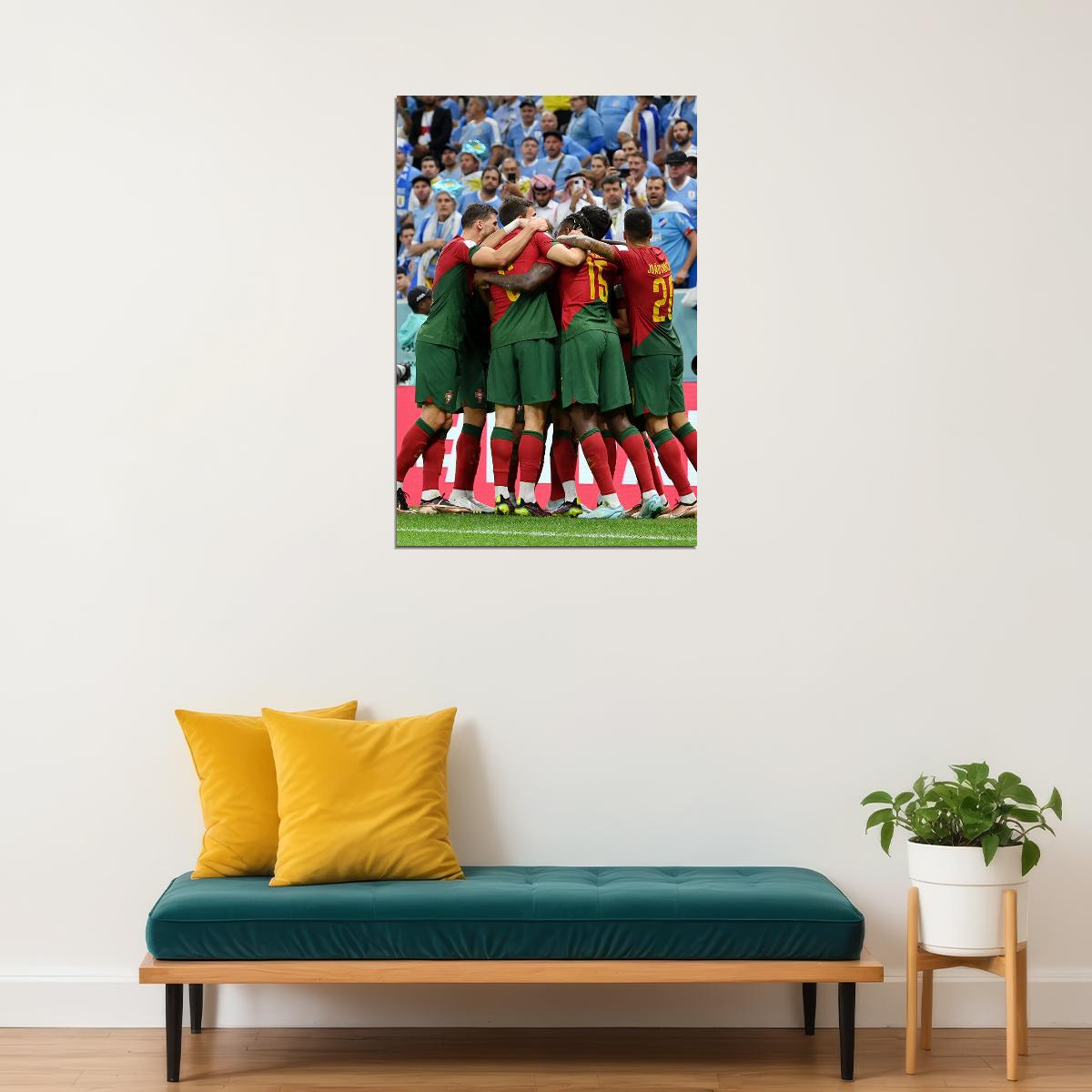 Portugal National Football Team World Cup Poster Wall Art Print Home Wall Decor - xonomax