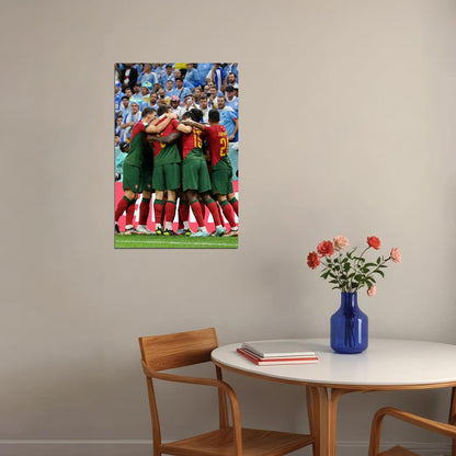 Portugal National Football Team World Cup Poster Wall Art Print Home Wall Decor - xonomax