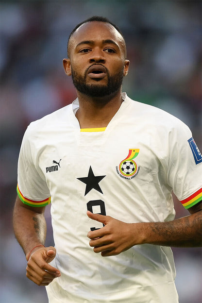 Jordan Ayew Ghana National Team World Cup Poster Wall Art Print Home Wall Decor