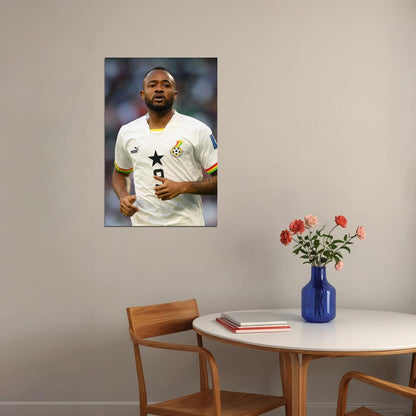 Jordan Ayew Ghana National Team World Cup Poster Wall Art Print Home Wall Decor