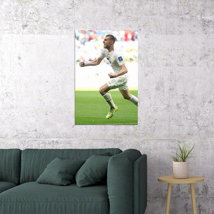 Strahinja Pavlovic Goal Celebration Serbia World Cup Poster Wall Art Print Home Wall Decor - xonomax