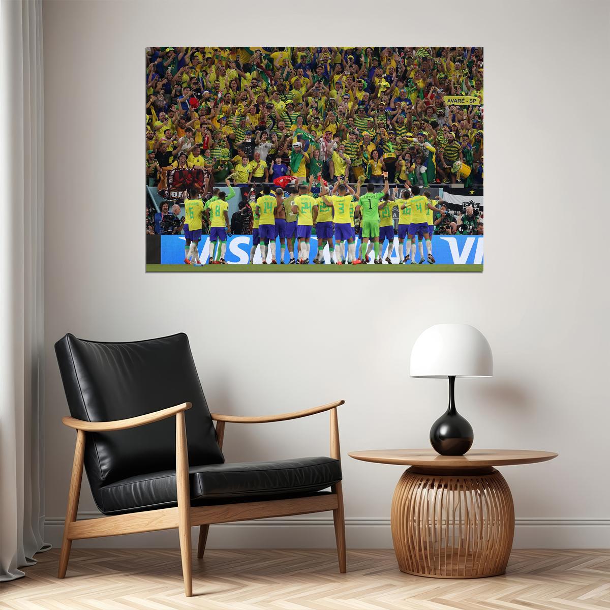 Brazil National Football Team World Cup Poster Wall Art Print Home Wall Decor - xonomax