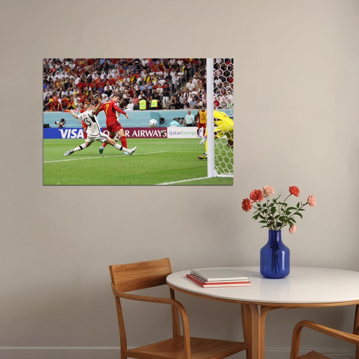 Alvaro Morata Spain National Team World Cup Poster Wall Art Print Home Wall Decor - xonomax