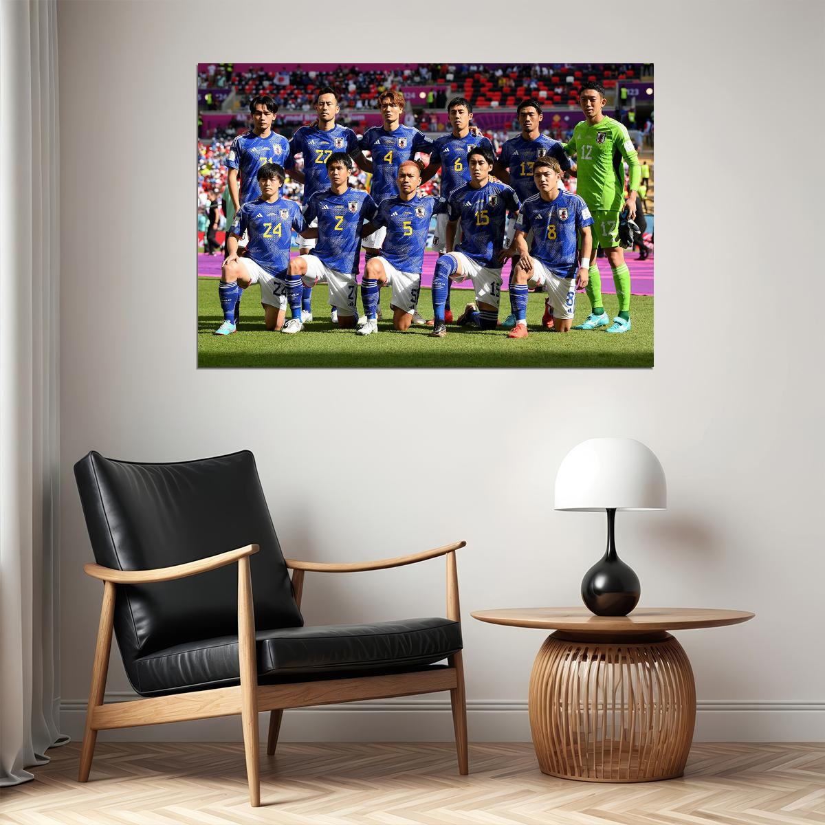 Japan National Football Team World Cup Poster Wall Art Print Home Wall Decor - xonomax