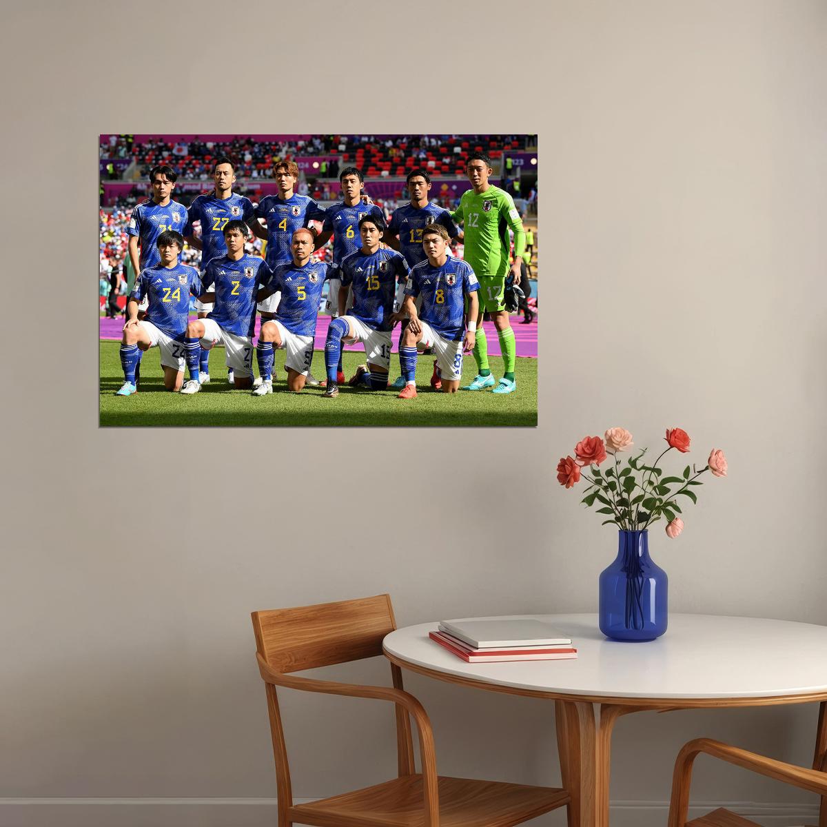 Japan National Football Team World Cup Poster Wall Art Print Home Wall Decor - xonomax
