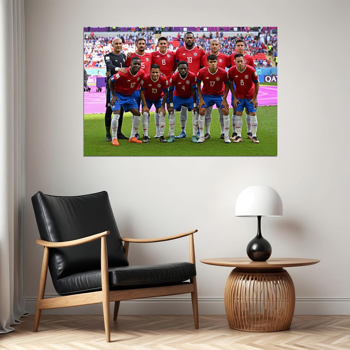 Costa Rica National Football Team Fans World Cup Poster Wall Art Print Home Wall Decor - xonomax