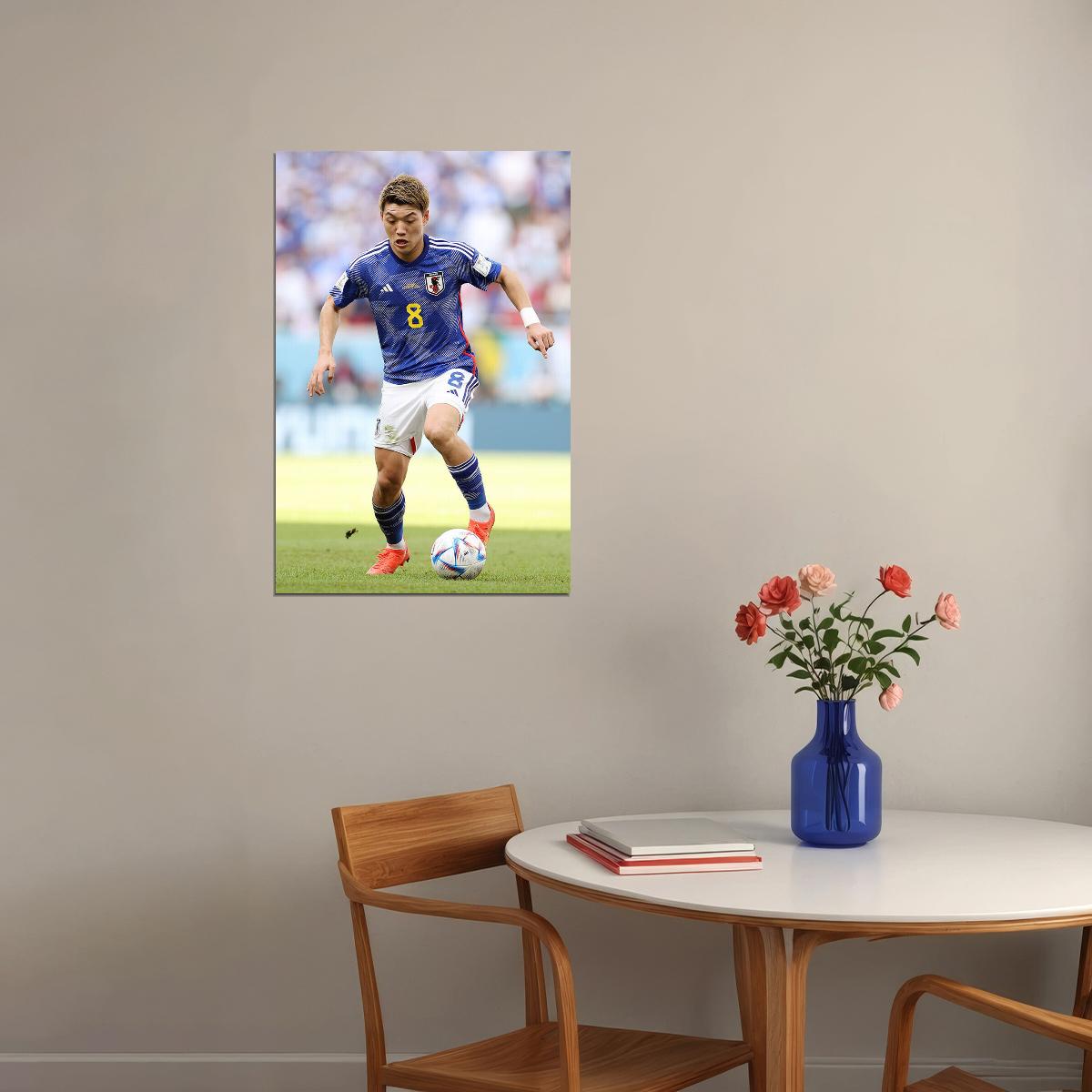 Ritsu Doan Japan National Football Team World Cup Poster Wall Art Print Home Wall Decor