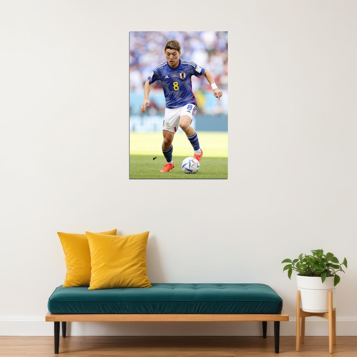 Ritsu Doan Japan National Football Team World Cup Poster Wall Art Print Home Wall Decor