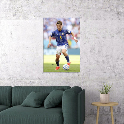 Ritsu Doan Japan National Football Team World Cup Poster Wall Art Print Home Wall Decor