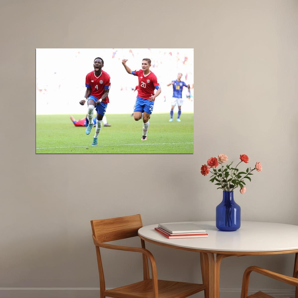 Keysher Fuller Goal Celebration Costa Rica Fans Poster Wall Art Print Home Wall Decor - xonomax