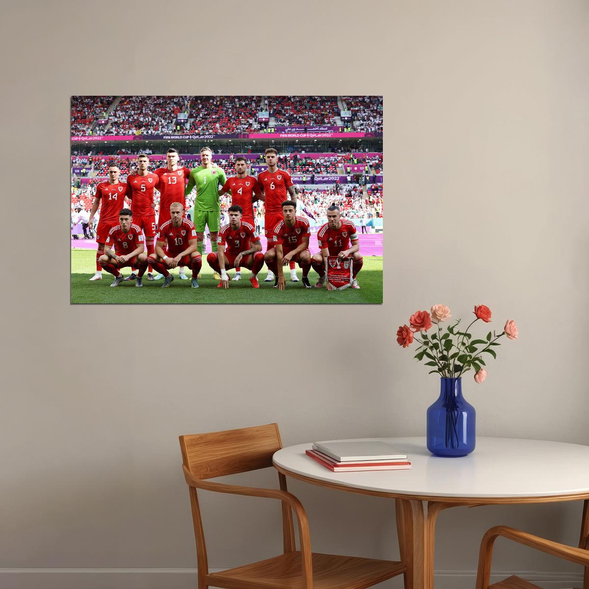 Wales National Football Team World Cup Poster Wall Art Print Home Wall Decor - xonomax