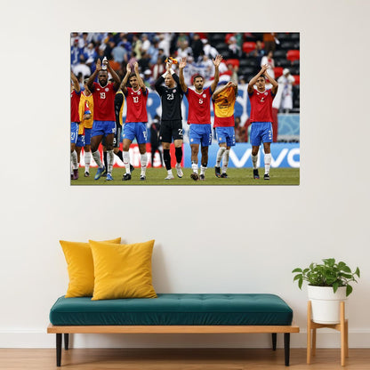 Costa Rica National Football Team World Cup Poster Wall Art Print Home Wall Decor - xonomax