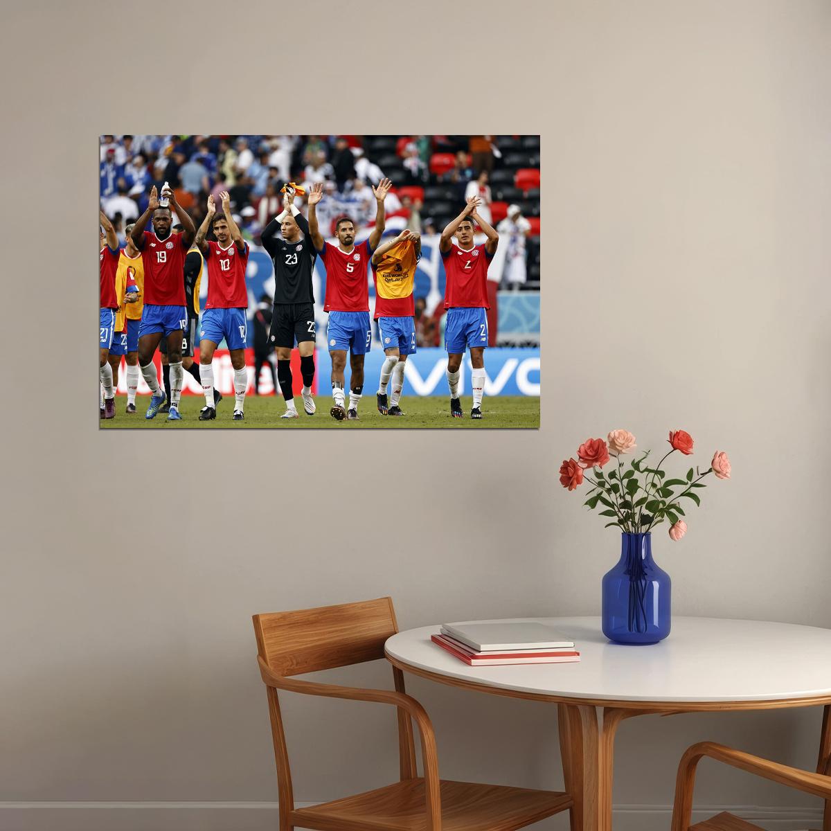 Costa Rica National Football Team World Cup Poster Wall Art Print Home Wall Decor - xonomax