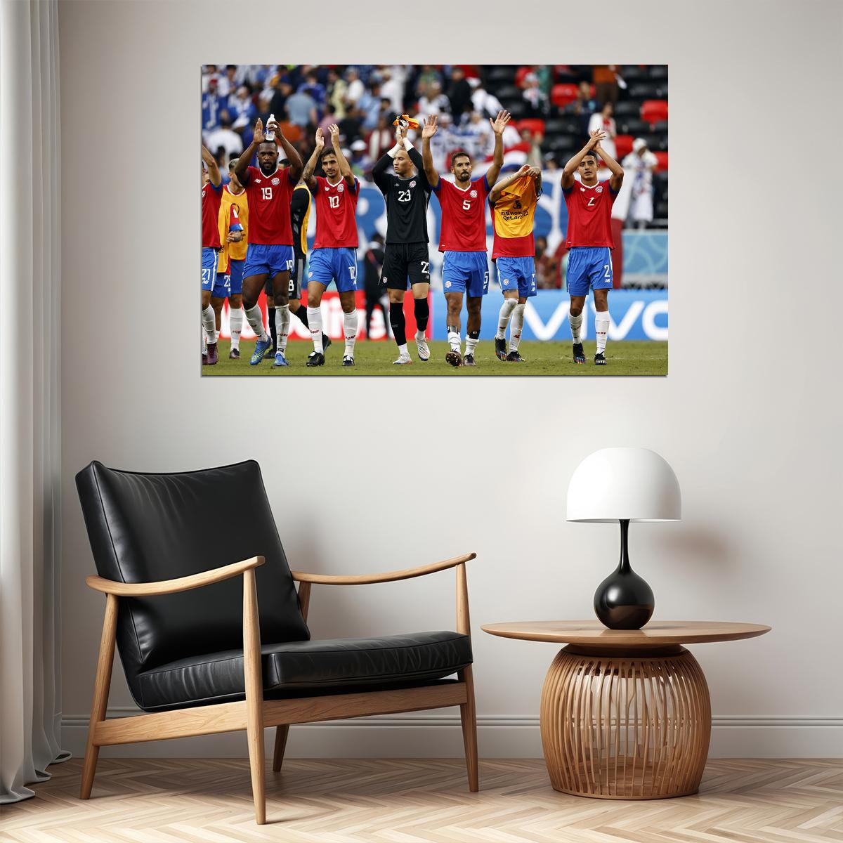 Costa Rica National Football Team World Cup Poster Wall Art Print Home Wall Decor - xonomax