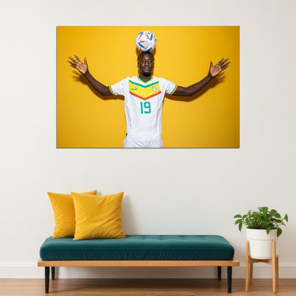Famara Diedhiou Senegal National Team World Cup Poster Wall Art Print Home Wall Decor - xonomax