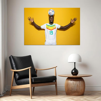 Famara Diedhiou Senegal National Team World Cup Poster Wall Art Print Home Wall Decor - xonomax