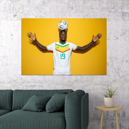 Famara Diedhiou Senegal National Team World Cup Poster Wall Art Print Home Wall Decor - xonomax