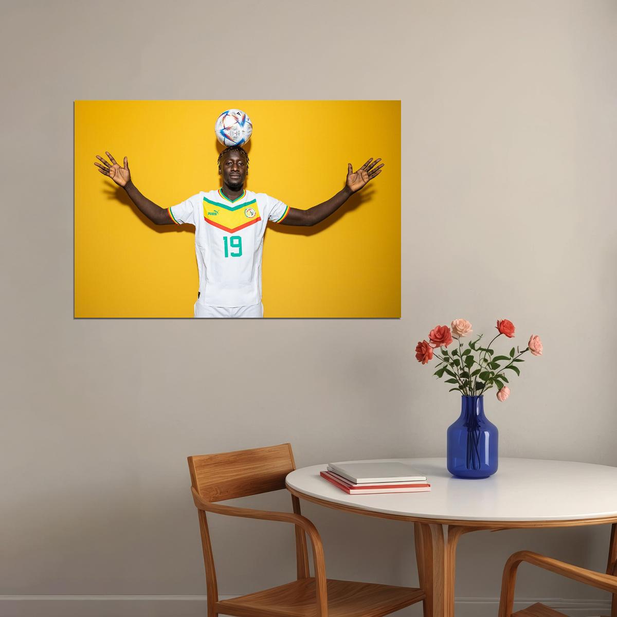 Famara Diedhiou Senegal National Team World Cup Poster Wall Art Print Home Wall Decor - xonomax