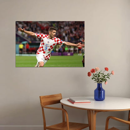 Andrej Kramaric Croatia National Team World Cup Sport Poster Wall Art Print Home Wall Decor - xonomax