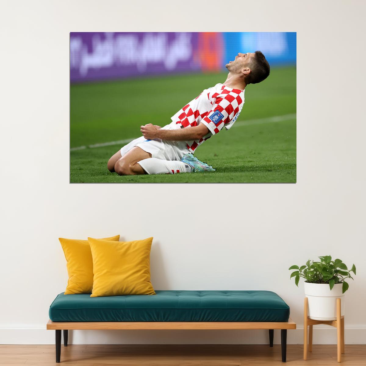 Andrej Kramaric Croatia National Team World Cup Fans Poster Wall Art Print Home Wall Decor - xonomax