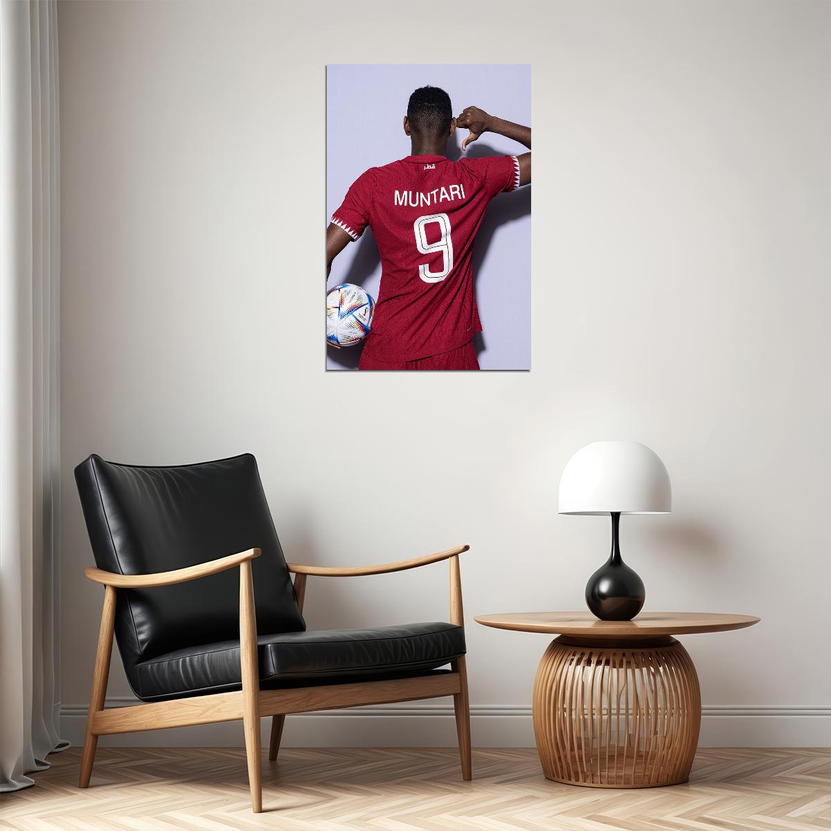 Mohammed Muntari Qatar National Team World Cup Poster Wall Art Print Home Wall Decor - xonomax